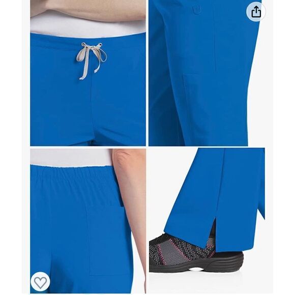 Urbane Performance Tailored Fit Stretch 6-Pkt Cargo Scrub Pants for Women 9312 - Picture 4 of 9